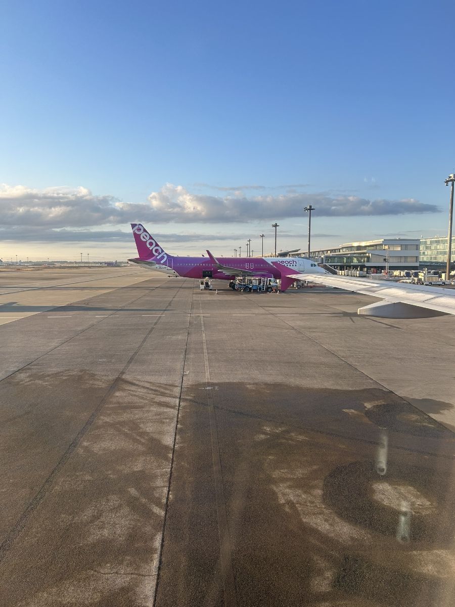 奄美へ向かう機内